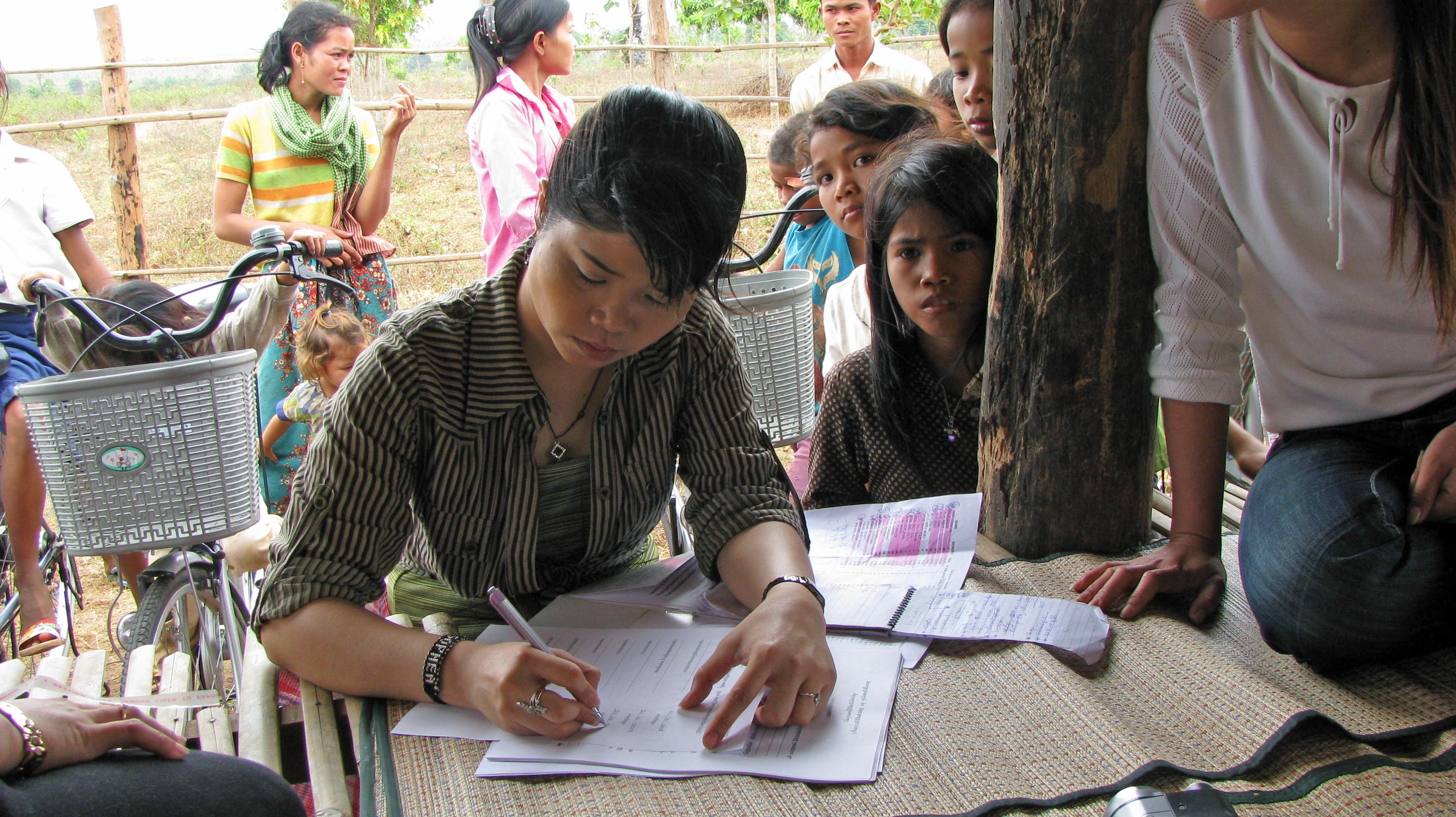 In rural areas making sure childeren attend school and not stay home or work in the rice fields is difficult.